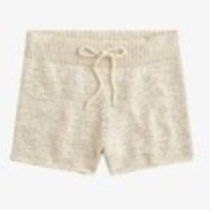 J.Crew Drawstring Sweater Beach Shorts in Ivory Natural, NWT sz XS